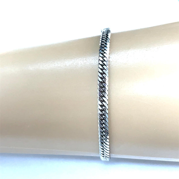 Platinum Cuban Link Bracelet
