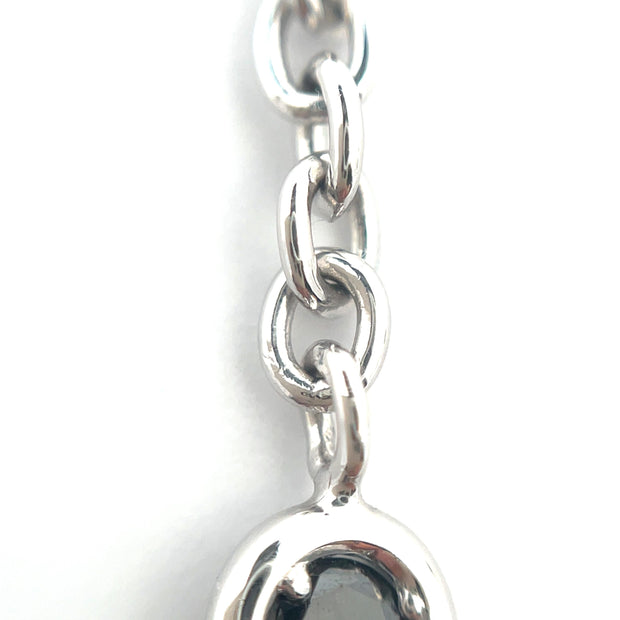 Leo Pizzo Designer 18k White Gold Black Diamond Bracelet