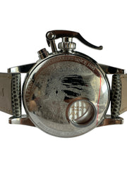 Graham Chronofighter 1695 Romantic stainless steel watch with Leather Belt