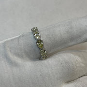 14K White Gold Pear Diamond Infinity Band
