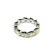 14K White Gold Pear Diamond Infinity Band