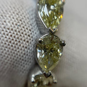 14K White Gold Pear Diamond Infinity Band