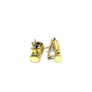 18k Yellow Gold Pablo Diamond & Sapphire Earrings