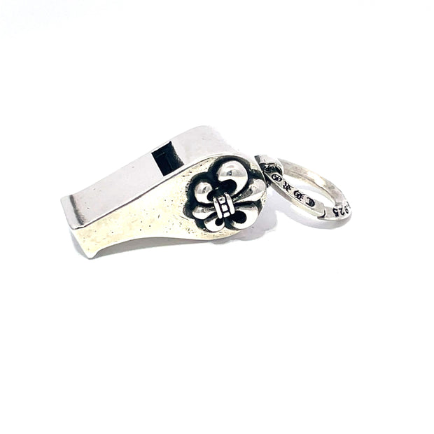Chrome Hearts Fleur Small Whistle Charm Pendant S925