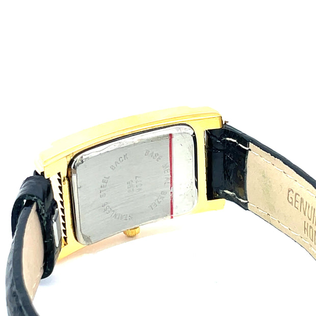 Swiss 999.9 Gold Ingot Watch with Genuine Leather Belt