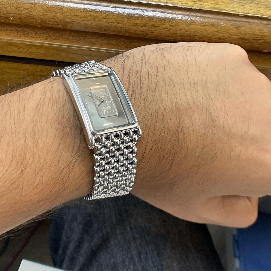 CREDIT SUISSE プラチナインゴット 999.5 1g 腕時計 Swiss Credit Suisse 1g 999.5 Purity Platinum Ingot Classic Watch