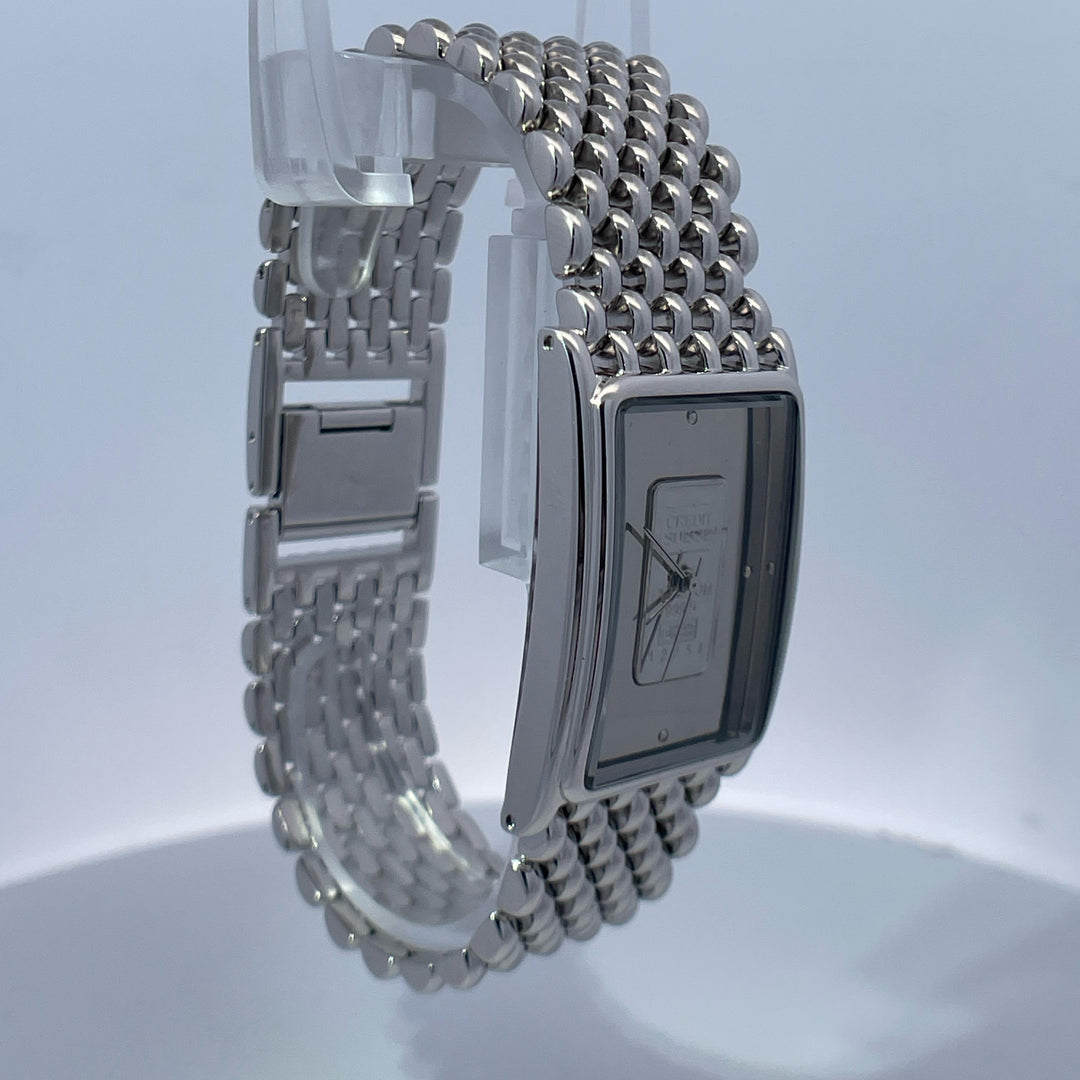 Swiss Credit Suisse 1g 999.5 Purity Platinum Ingot Classic Watch