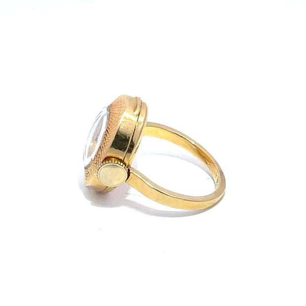 Bucherer 18k Yellow Gold Vintage size6.5 Watch Ring