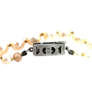 Mikimoto Single-Strand Vintage Pearl Necklace with Sterling Silver Clasp