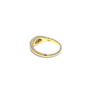 18k Yellow Gold Bezel-Set Marquise Diamond Ring