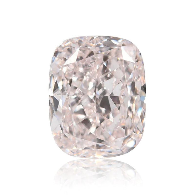 GIA Certified Fancy Light Pink 0.15ct Cushion Natural Diamond