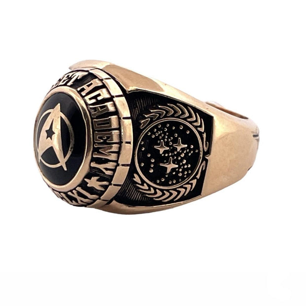Rare 1 /100 Limited Edition "Beam Me Up Scotty" Star Trek 14K Yellow Gold Ring