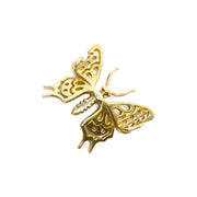 Delicate 14K Yellow Gold Jewelry Butterfly Pendant