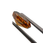 Fancy Oval GIA Certified 1.43 ct Deep Brownish Yellowish Orange Natural Diamond