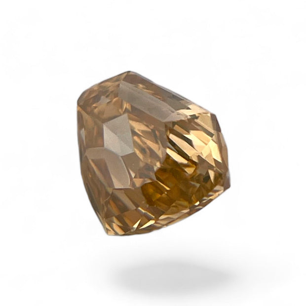 GIA Certified 1 ct Fancy Deep Brownish Yellow Shield cut Natural Diamond