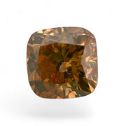 GIA Certified 1.52 ct Cushion Fancy Deep Brownish Orangy Yellow Natural Diamond