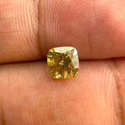 GIA Certified 1.52 ct Cushion Fancy Deep Brownish Orangy Yellow Natural Diamond