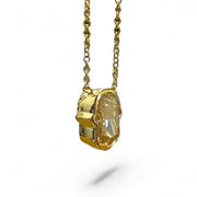 18K Yellow Gold Hamsa Diamond Pendant