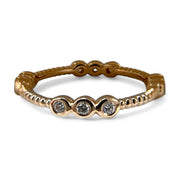 Timeless 18K Gold Ring Featuring 2 TCW dazzling Diamonds