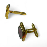 Watermelon Sapphire Cufflinks in 18K Yellow Gold