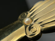 Mikimoto International Shell With Pearl Gold Tone Letter Opener