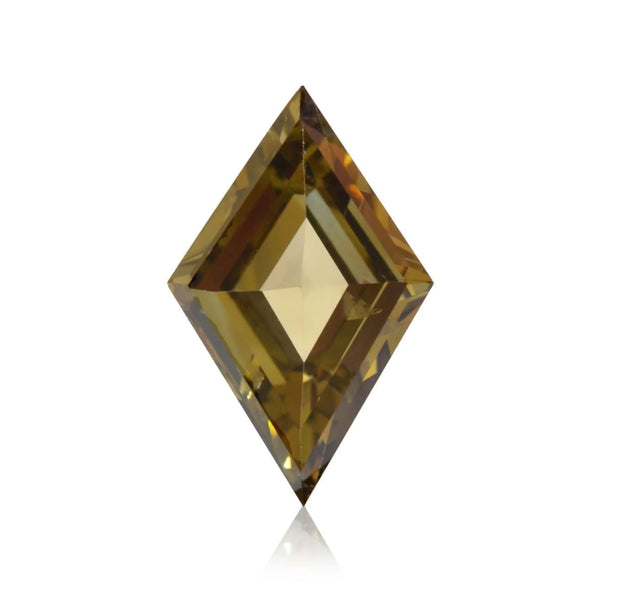 Gia Certified 1.44 Carat Fancy Brown Yellow  I2 Diamond