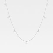 Romancing Round Lab Grown Diamond Dangle Fashion Necklace - 0.63 Total Carat Weight