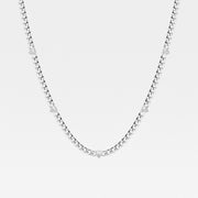 Trillion Lab Grown Diamond Station Fashion Necklace - 2 1/5 Total Carat Weight