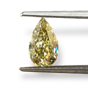 Fancy Brownish Greenish Yellow GIA Certified 1.21 ct Natural Diamond