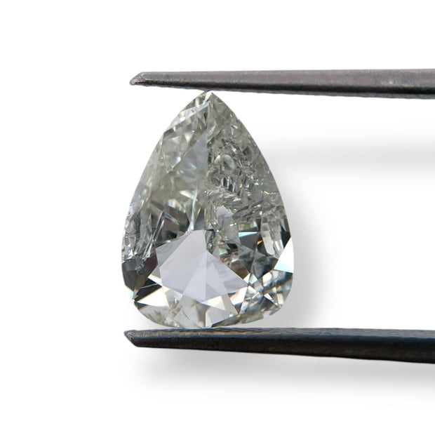 Antique 2.47 ct Pear shaped Natural Diamond