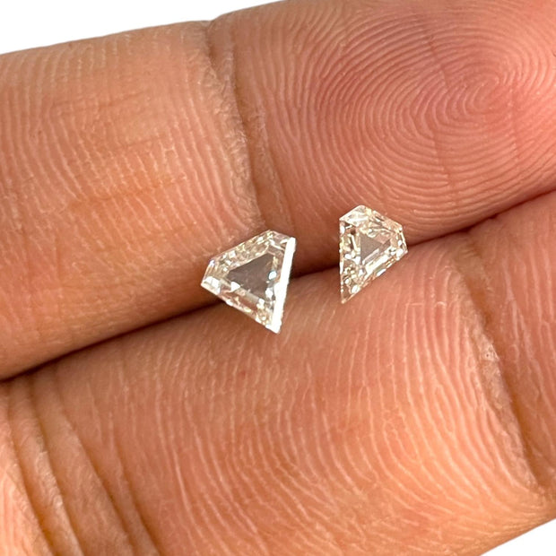 Exquisite Mixed-Cut Natural Diamond Pair