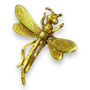 14K Yellow Gold Dragonfly Brooch