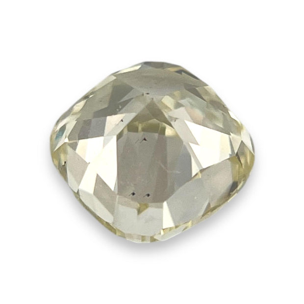 GIA Certified 1.5 ct Cushion-Cut Yellow Natural Diamond W-X, SI2