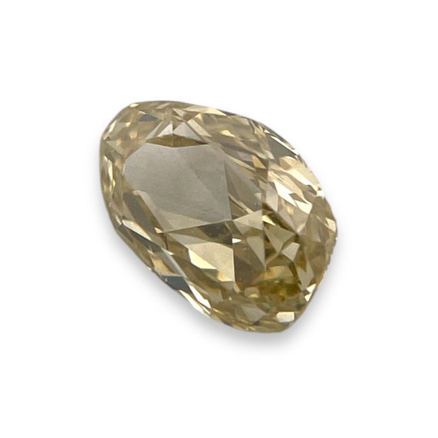 0.92CT Oval Cut Fancy Greenish Yellow SI1 Natural Diamond