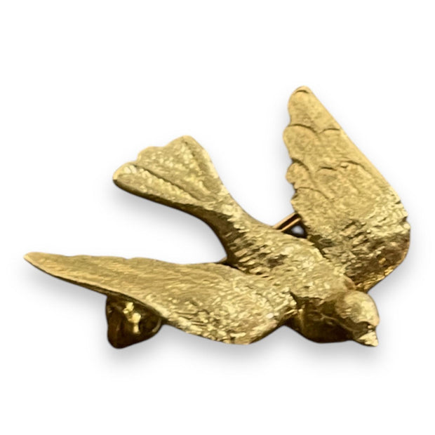 14K Graceful Gold Bird Brooch