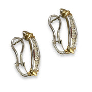 Radiant 10K White Gold Diamond Drop Earrings