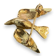 14K Graceful Gold Bird Brooch