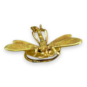 14K Yellow Gold Dragonfly Brooch