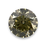 GIA Certified 0.90 Carat SI1 Fancy Brownish Greenish Yellow Diamond