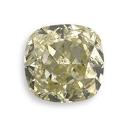 GIA Certified 1.5 ct Cushion-Cut Yellow Natural Diamond W-X, SI2