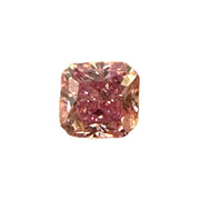 GIA Certified 0.14 TCW Radiant Fancy Intense Purple Pink Natural Diamond