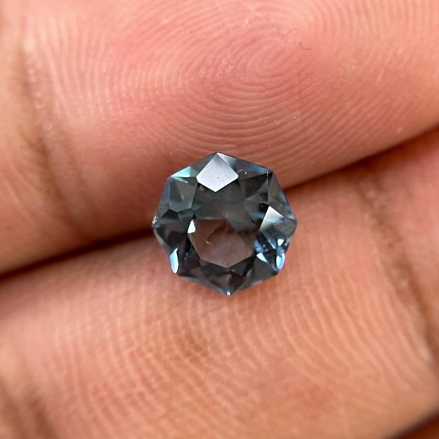 Azure Majesty: 2.19 Carat Octagonal Blue Topaz