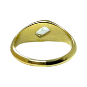 Limited Edition 18K Yellow Gold Flame-Cut Diamond Ring