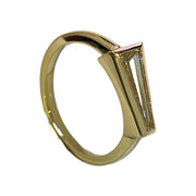 18K Yellow Gold Limited Edition GIA Certified Tapered Baguette Diamond Ring