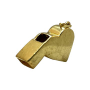 Melodic Brilliance: 14K Yellow Gold Working Whistle Pendant