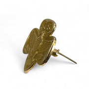 10K Yellow Gold Vintage 1940s Scout Eagle Brooch