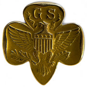 10K Yellow Gold Vintage 1940s Scout Eagle Brooch