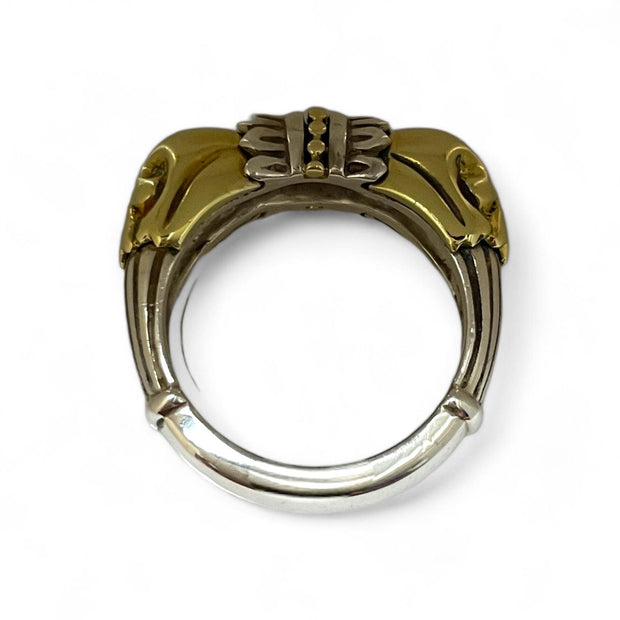 Designer Lagos Caviar Ring in 18k Gold & Sterling Silver