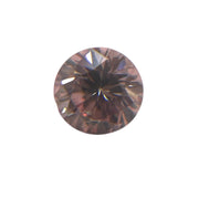 GIA Certified 0.10ctw Fancy Orangy Pink Natural Round Loose Diamond