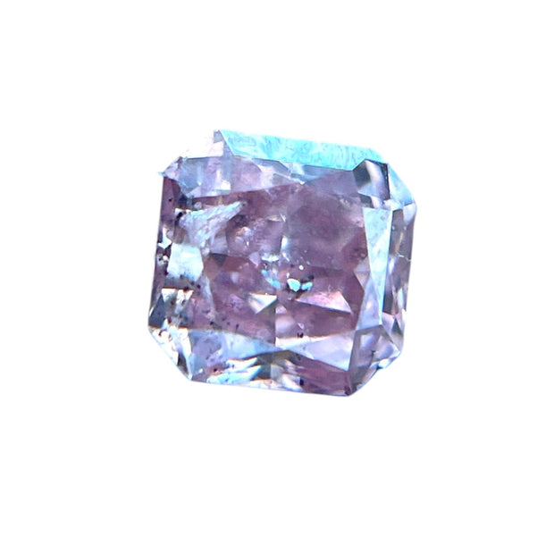 GIA Certified 0.13ct Fancy Deep Pink Cut Cornered Square Natural Diamond